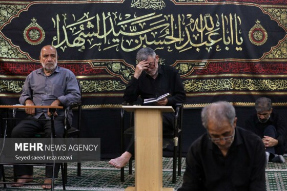 مراسم عزاداری شب هشتم محرم در امامزاده سید ناصرالدین(ع)