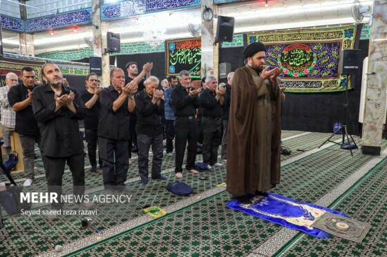 مراسم عزاداری شب هشتم محرم در امامزاده سید ناصرالدین(ع)