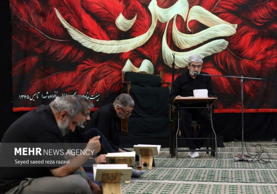 مراسم عزاداری شب هشتم محرم در امامزاده سید ناصرالدین(ع)