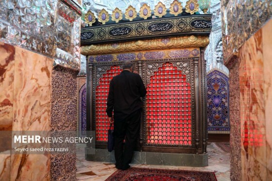مراسم عزاداری شب هشتم محرم در امامزاده سید ناصرالدین(ع)