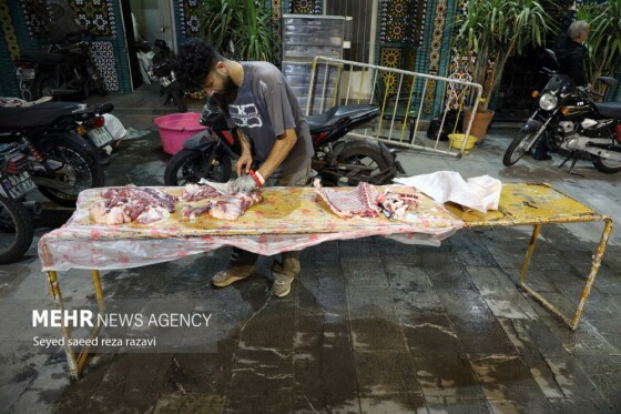 مراسم عزاداری شب هشتم محرم در امامزاده سید ناصرالدین(ع)