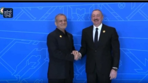دیدار رئیس جهور پزشکیان با الهام علی‌اف