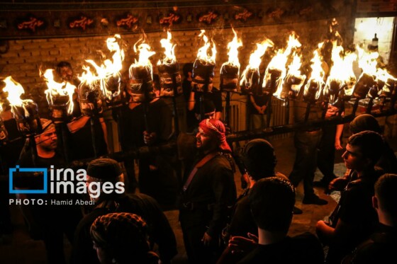 مشعل گردانی نجفی های مقیم قم