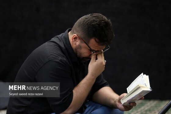 مراسم عزاداری شب هشتم محرم در امامزاده سید ناصرالدین(ع)