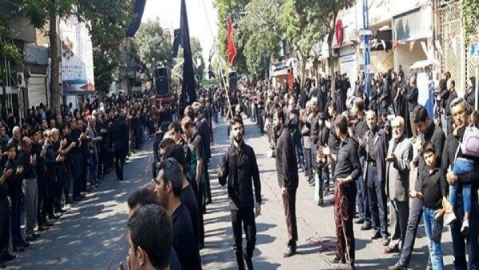 خیابان‌های تهران در ظهر تاسوعا