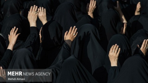 گزارش تصویری/ دسته عزاداری «یوم الزینب» در زنجان