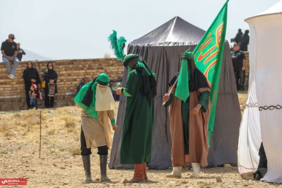 بازسازی واقعه عاشورا در روستای ساکی سفلی اراک