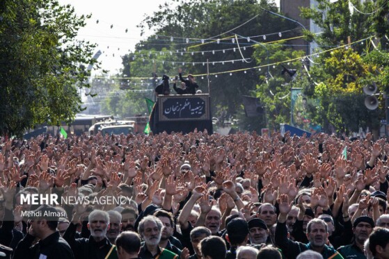 دسته عزاداری «یوم الزینب» در زنجان