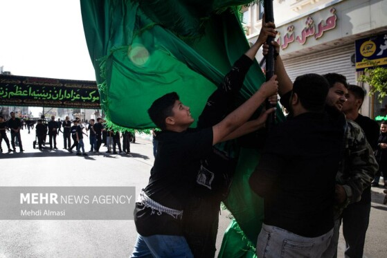 دسته عزاداری «یوم الزینب» در زنجان