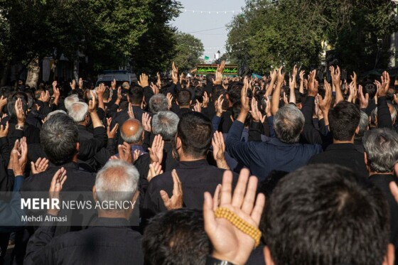 دسته عزاداری «یوم الزینب» در زنجان