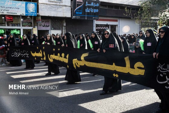 دسته عزاداری «یوم الزینب» در زنجان
