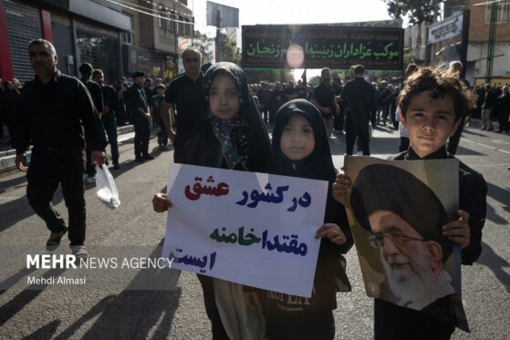 دسته عزاداری «یوم الزینب» در زنجان