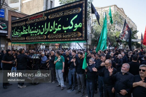 دسته عزاداری «یوم الزینب» در زنجان