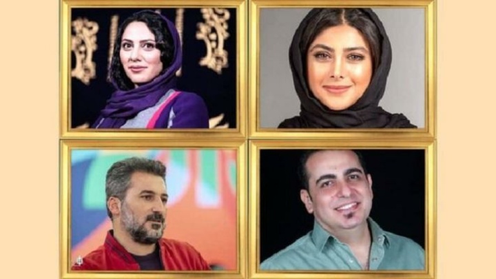 حضور وحید آقاپور، محمد لقمانیان، مونا فرجاد و آزاده صمدی در تئاتر