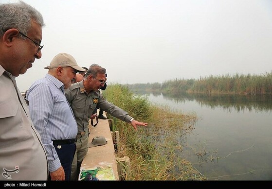 بازدید استاندار خوزستان از تالاب هورالعظیم و نقطه صفر مرزی