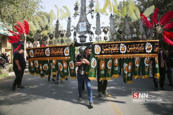 تشییع پیکر مطهر ۶ تن از شهدای هوافضای سپاه در کاشان