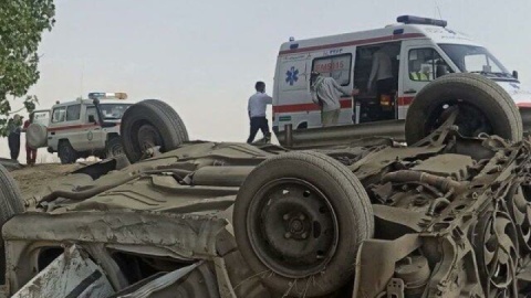 تصادف در محور سنندج - همدان پنج مصدوم و یک فوتی برجای گذاشت