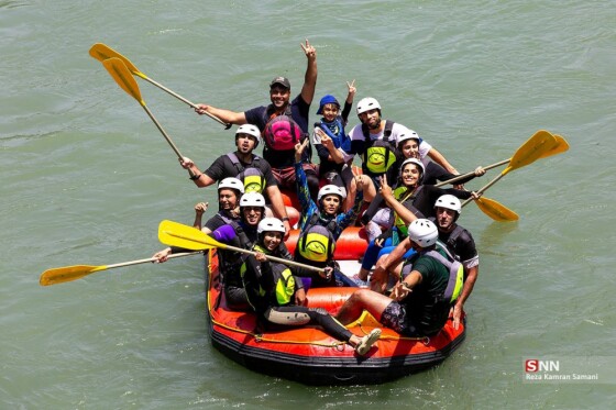 «رفتینگ» در رودخانه زاینده رود