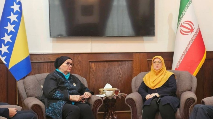 دیدار سخنگوی دولت با وزیر خارجه پیشین بوسنی