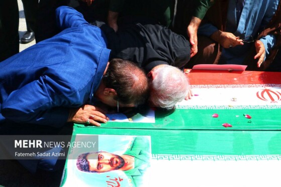 تشییع پیکر دو شهید تجاوز رژیم صهیونیستی به ایران در قم