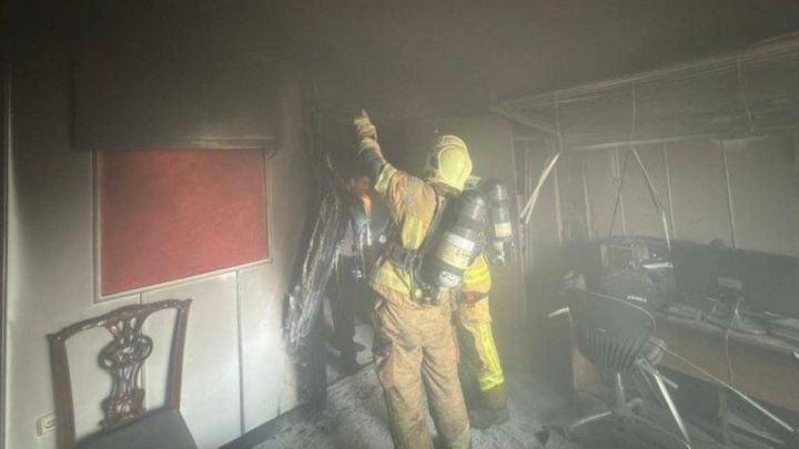 مهار آتش‌سوزی در یک پاساژ طلافروشی بازار بزرگ تهران