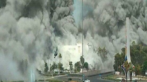 بمباران مقر ستاد کل ارتش و کاخ ریاست جمهوری سوریه