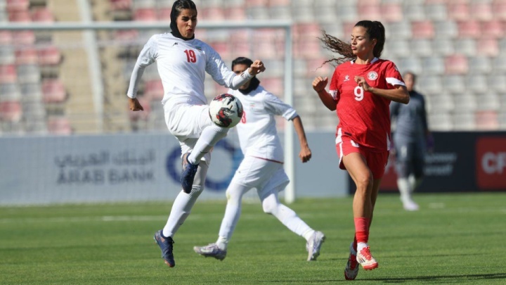 شکست دختران فوتبال ایران مقابل لبنان