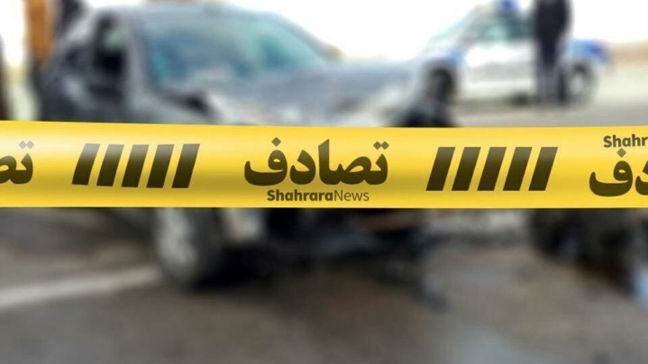 تصادف مهیب وانت حمل سوخت با خودروی پلیس