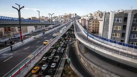 اتوبان کرج - تهران دو طبقه می‌شود