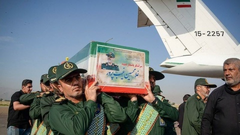 گزارش تصویری/ مراسم استقبال از پیکر سردار شهید غلامحسین غیب پرور - شیراز