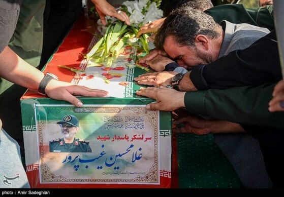 مراسم استقبال از پیکر سردار شهید غلامحسین غیب پرور