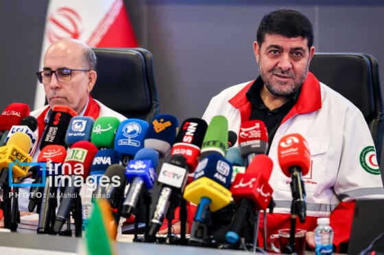 نشست خبری رئیس جمعیت هلال احمر