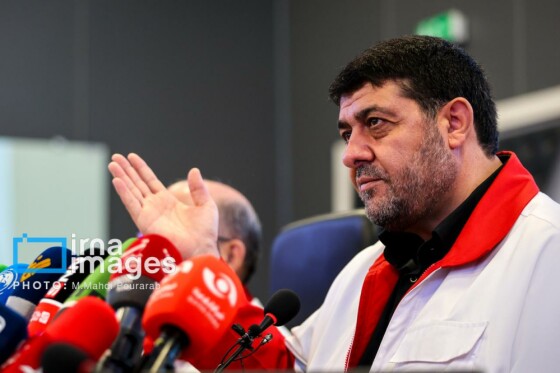 نشست خبری رئیس جمعیت هلال احمر