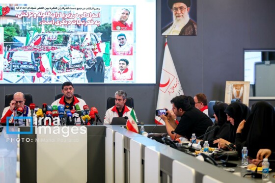 نشست خبری رئیس جمعیت هلال احمر