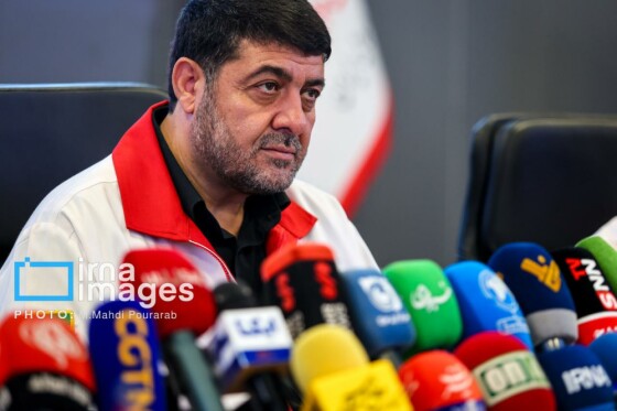 نشست خبری رئیس جمعیت هلال احمر