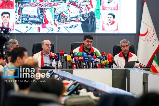 نشست خبری رئیس جمعیت هلال احمر