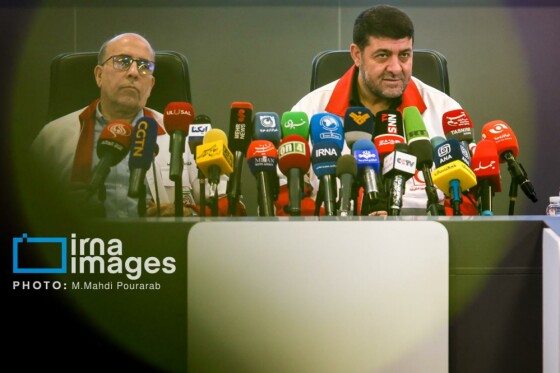 نشست خبری رئیس جمعیت هلال احمر