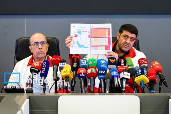 نشست خبری رئیس جمعیت هلال احمر