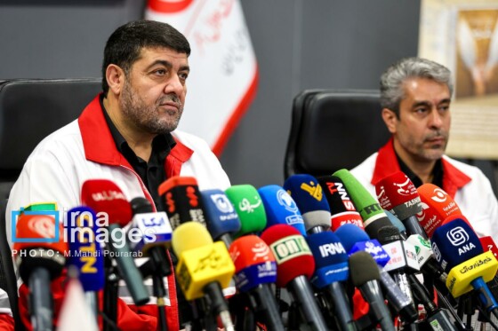 نشست خبری رئیس جمعیت هلال احمر