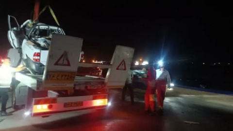 ۲ فوتی و ۴ مصدوم بر اثر تصادف خودرو آریزو با پرایدبار