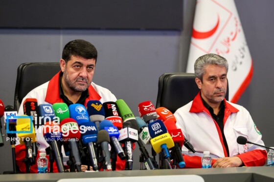 نشست خبری رئیس جمعیت هلال احمر