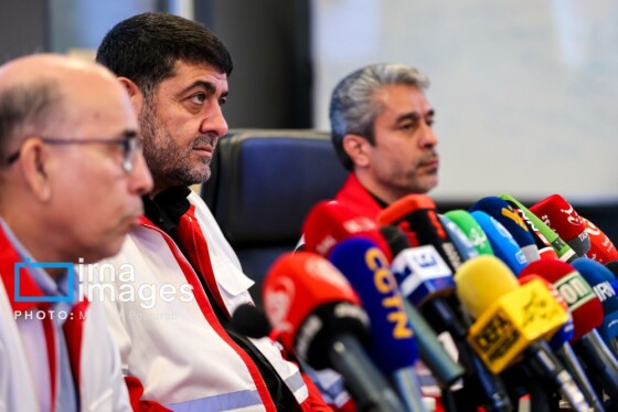 نشست خبری رئیس جمعیت هلال احمر