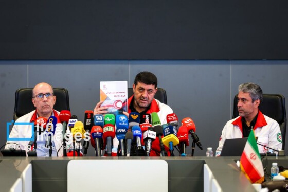 نشست خبری رئیس جمعیت هلال احمر