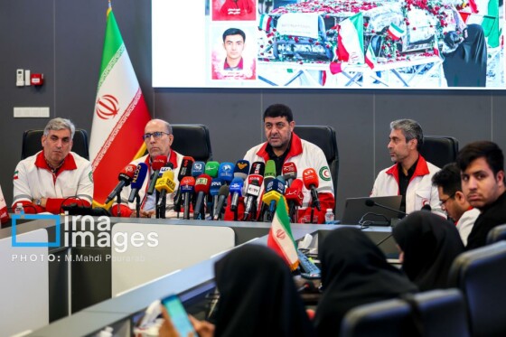 نشست خبری رئیس جمعیت هلال احمر