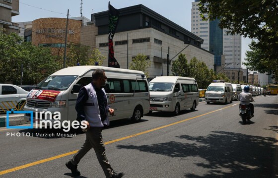 مراسم رژه خودرویی اورژانس اجتماعی