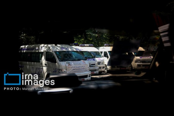 مراسم رژه خودرویی اورژانس اجتماعی
