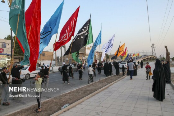کاروان پیاده‌روی اربعین نور الحسین (ع) رامهرمز