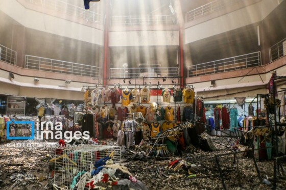 آتش سوزی در منطقه آزاد انزلی