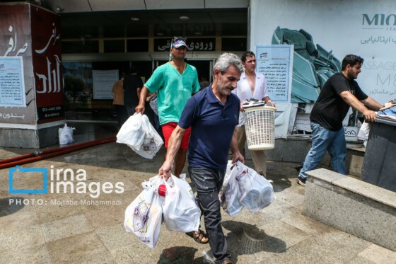 آتش سوزی در منطقه آزاد انزلی