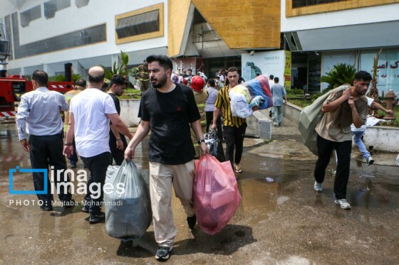 آتش سوزی در منطقه آزاد انزلی